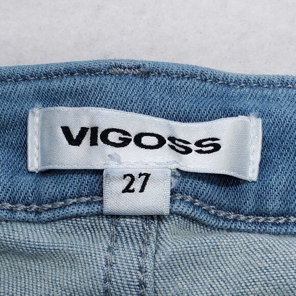 Vigoss Casual Button Zip Denim Medium Wash Jeans Womens Size 27 Blue - Picture 3 of 7